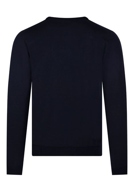 crew-neck sweater man navy ROBERTO COLLINA | 253M01001M0110